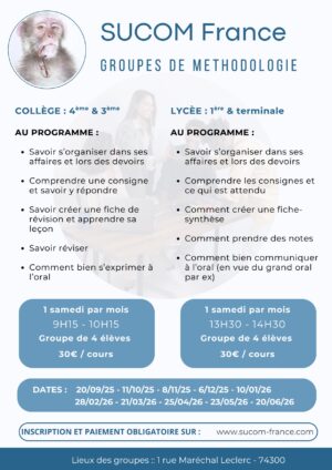 Groupe de Méthodologie (Collège : 4éme et 3éme)